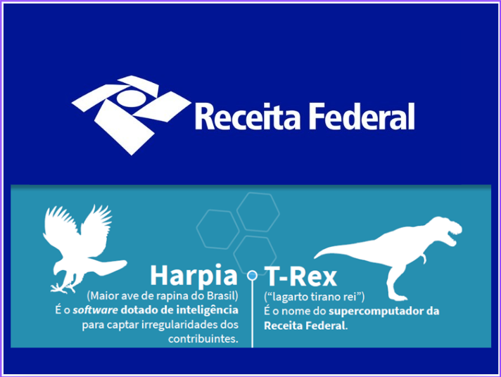 RECEITA FEDERAL: T-REX E HARPIA NO COMBATE A SONEGAÇÃO FISCAL.